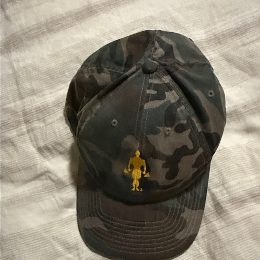 Camouflage Baseball Cap with Yellow Logo